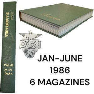 Porsche Panoramic Hardcover Bounded Magazines Vintage 1986 JAN-JUNE PCA